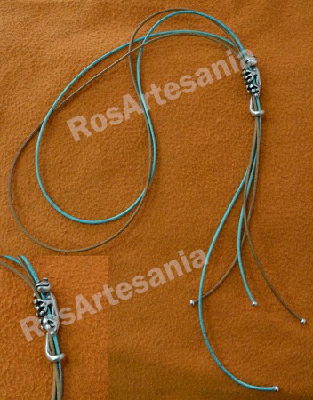 Colgante salamandra en cuero